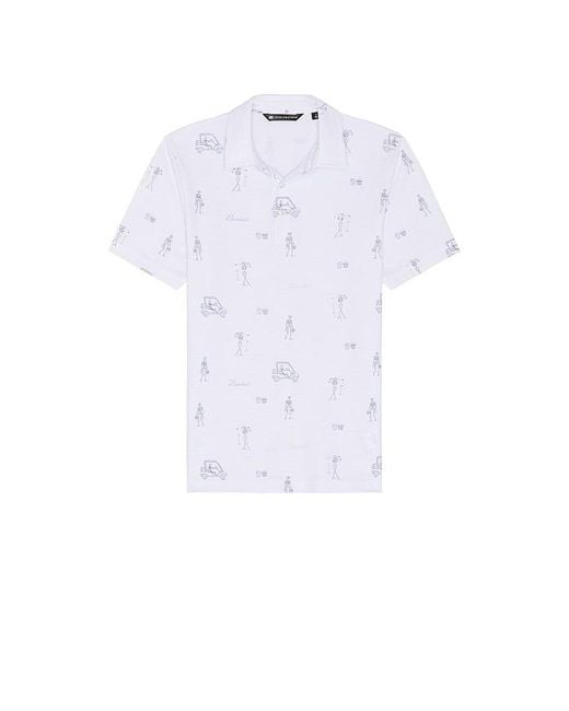 Travis Mathew White Lost City Polo for men
