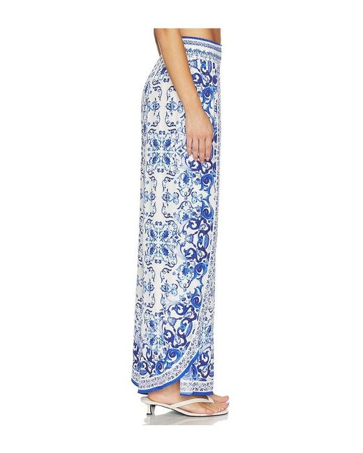 Alice + Olivia Blue Larissa Pant