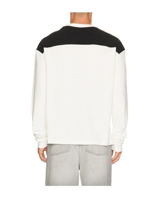 Rhude Multicolor Racing Panel Long Sleeve Shirt for men