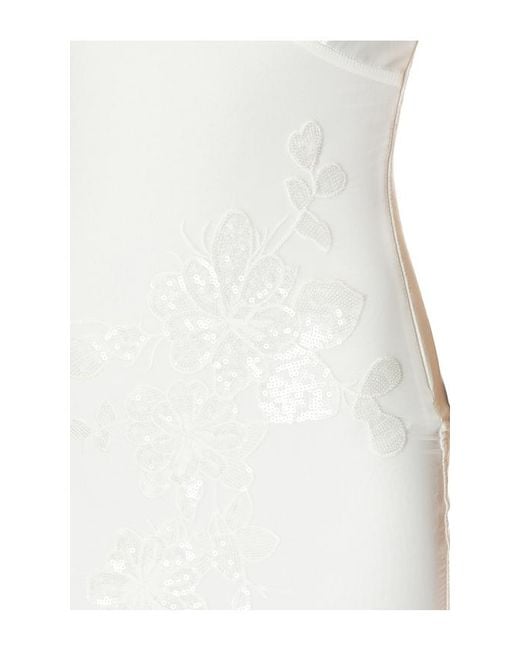 superdown White Sanika Halter Mini Dress
