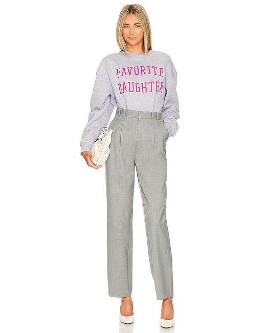 FAVORITE DAUGHTER White Collegiate Sweatshirt