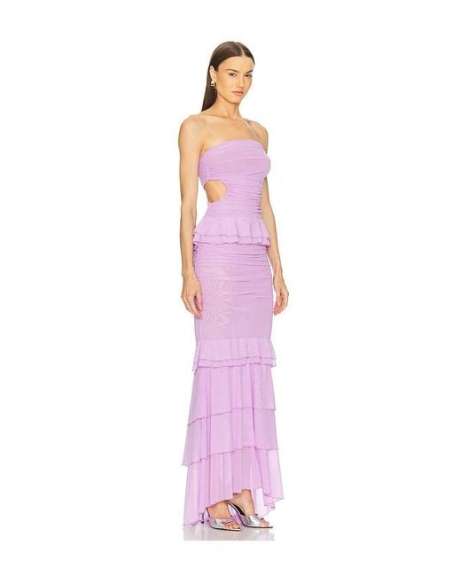 Michael Costello Pink X Revolve Giana Gown