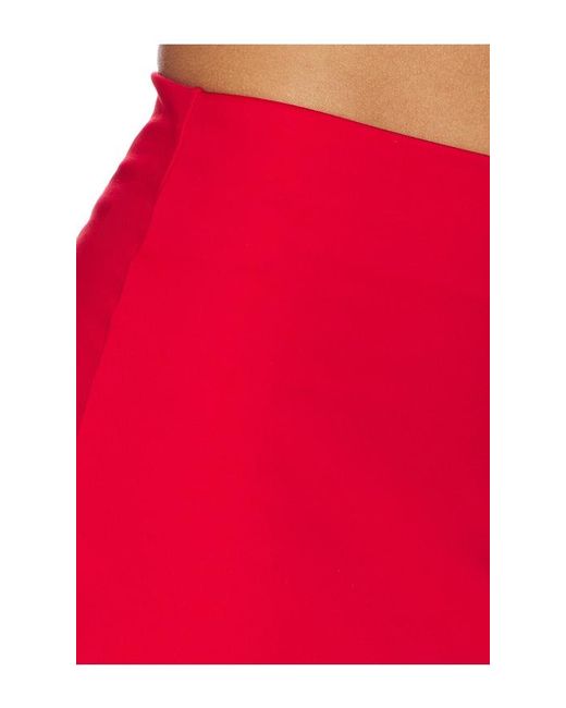 WellBeing + BeingWell Red Flowwell Tally Skirt