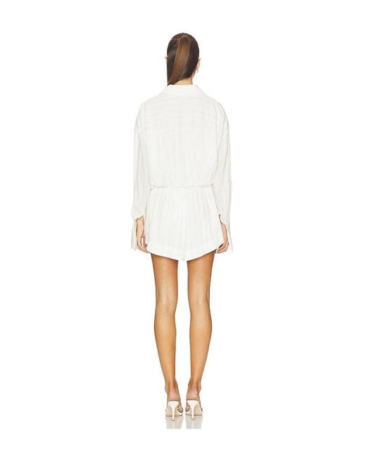 ALL THE WAYS White Cairo Button Down Dress