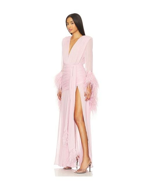 Bronx and Banco Pink Geisha Maxi Dress