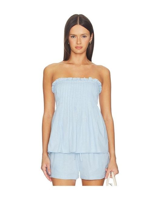 MINKPINK White Ines Strapless Top