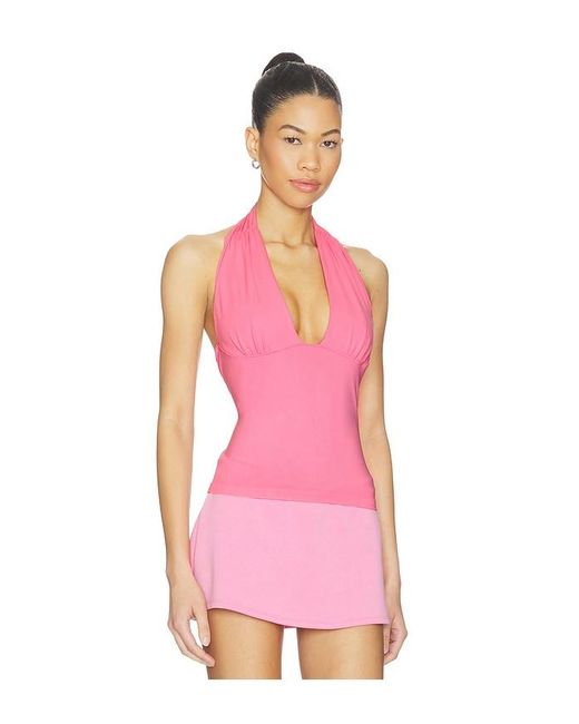 Free People Pink Round Two Halter