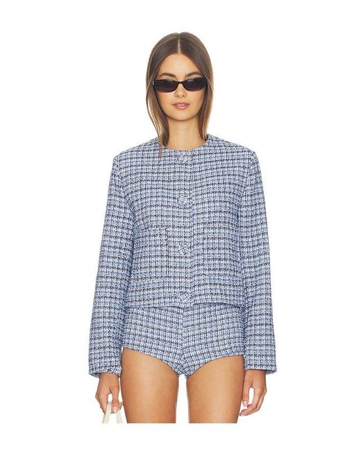 Milkwhite Blue Tweed Jacket