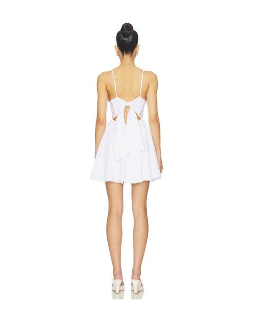 Poupette White Emilie Mini Dress