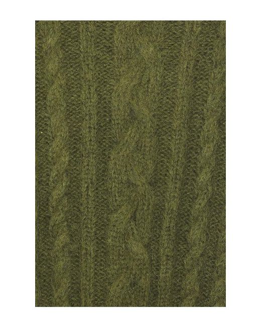 Helsa Green Claudiya Cable Turtleneck