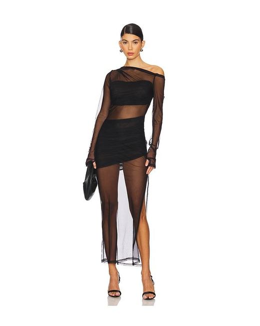 SNDY'S Black Reine Maxi Dress