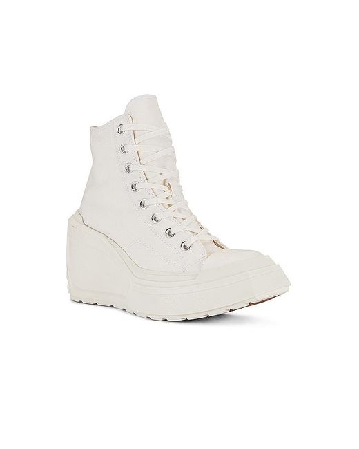 Converse White De Luxe Wedge Sneaker