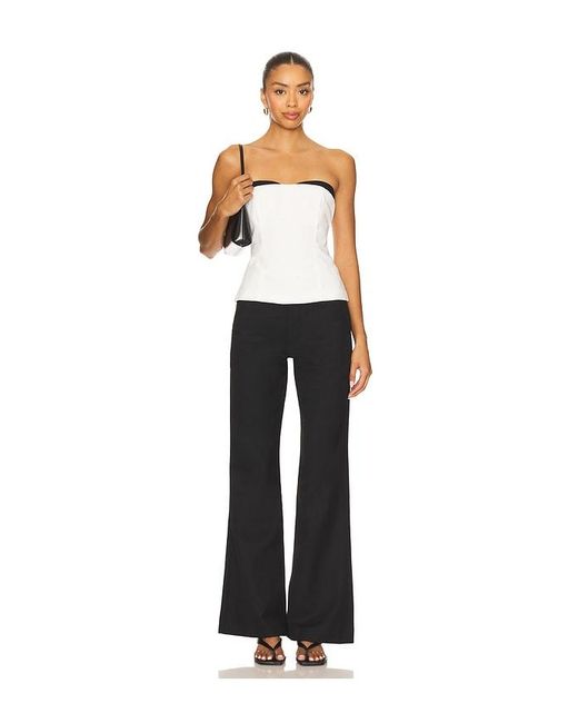 Jaded London Black Stacked Bootcut Suit Pant