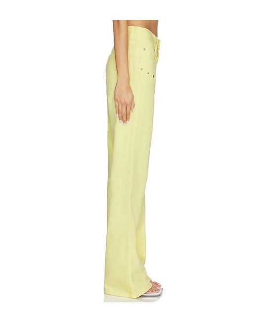 Palmatic Studio Yellow Cory Wide Leg Jean