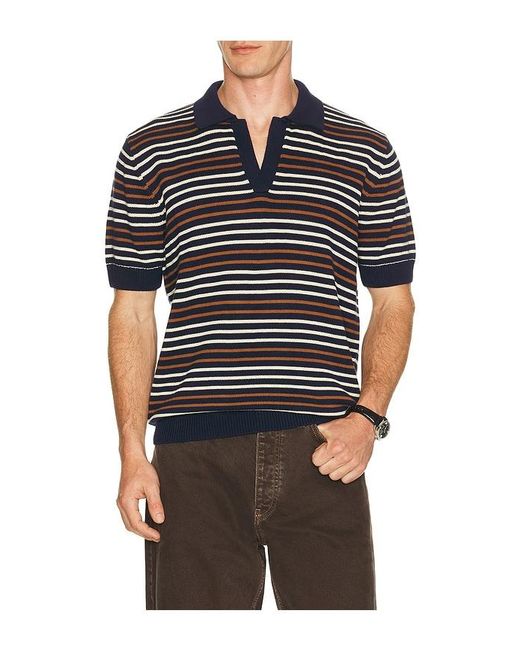Percival Black Casa Martini Knitted Polo for men