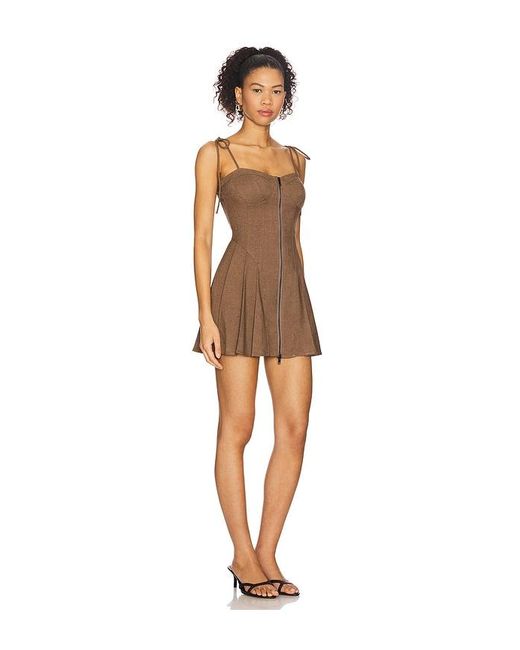superdown Brown Elanor Mini Dress