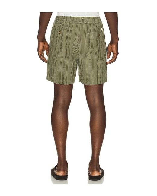 Marine Layer Green 6 Saturday Dobby Stripe Short for men
