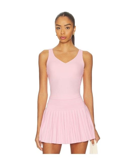 Gold Hinge Pink Open Back Sweetheart Tank Top