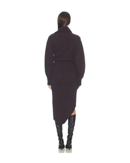 The Attico Blue Scarf Midi Dress