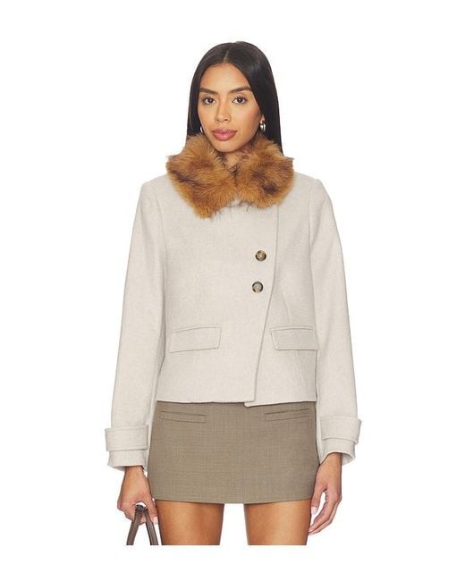 Ba&sh White Terry Coat
