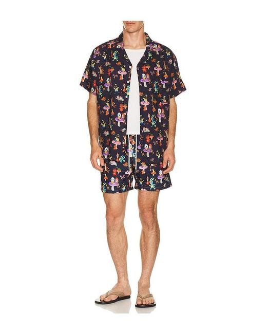 ARRELS Barcelona Black Catch The Wind X Gary Baseman Exclusive Swim Shorts for men