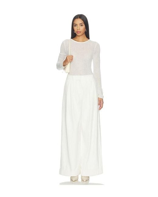 Sans Faff White Alpaca Sheerline Top