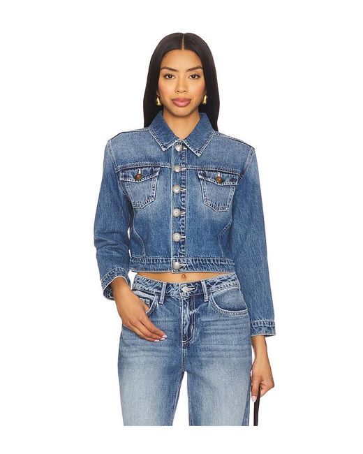 L'Agence Blue 'Agence Verkürzte Jacke Koda