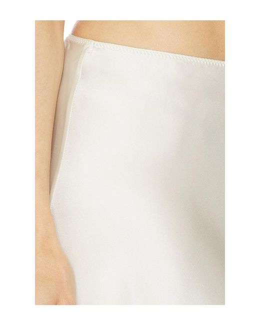 SRG White Romy Silk Skirt