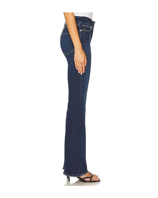 GOOD AMERICAN Blue Soft Tech Good Classic Bootcut Jeans
