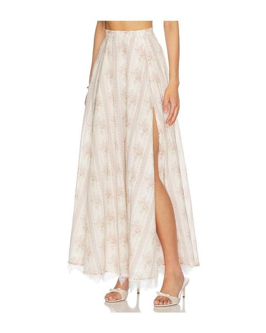 V. Chapman White Enzo Maxi Skirt