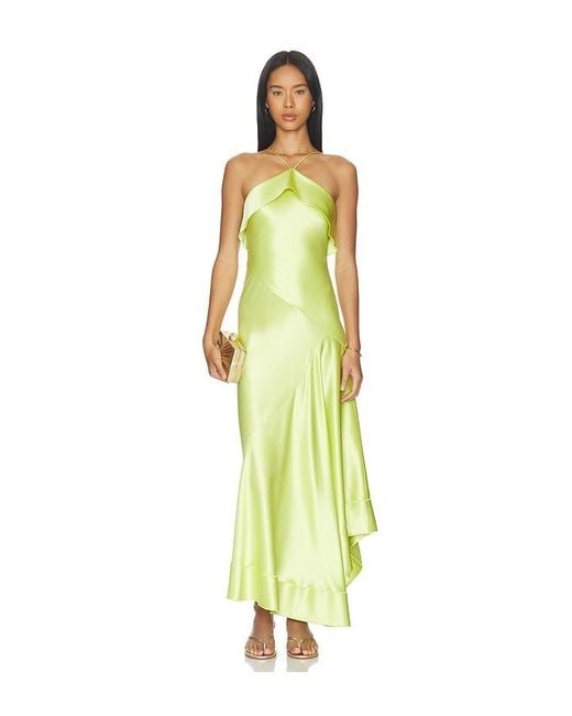 Acler Yellow Marara Maxi Dress