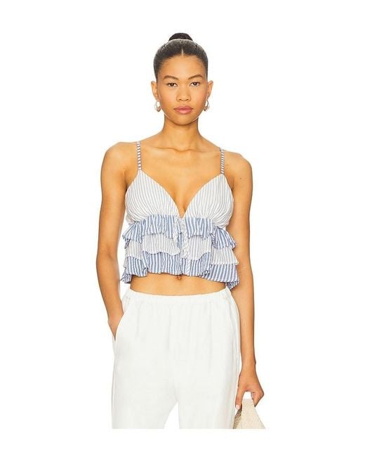 MAJORELLE White Aruba Top