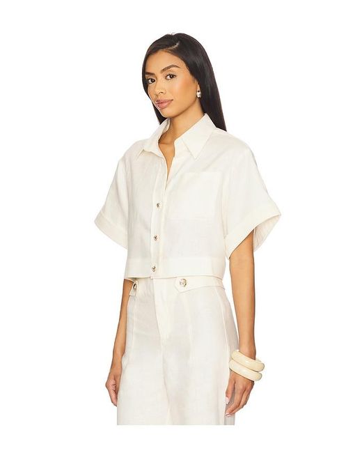 Hevron White Ellison Top