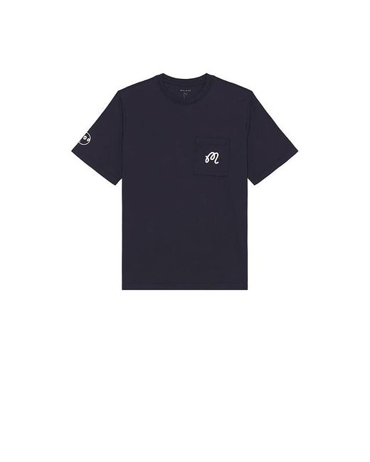 Malbon Golf Blue X Revolve Snowman Buckets T-Shirt for men