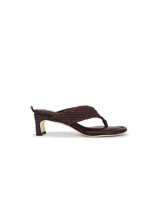 By Far Multicolor Dasha Raffia Heel
