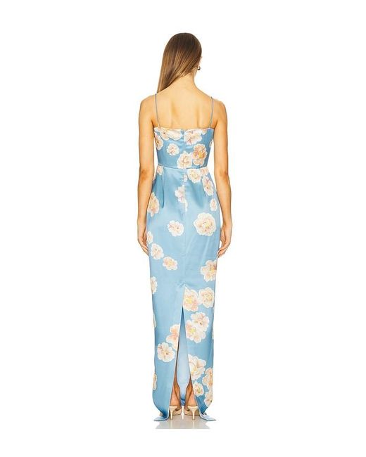 SAU LEE Blue Sofia Dress