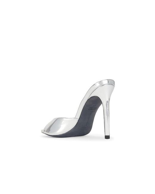 Black Suede Studio White Brea Mule