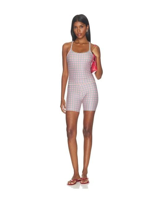 Beyond Yoga White Softmark Slim Racerback Tank Top