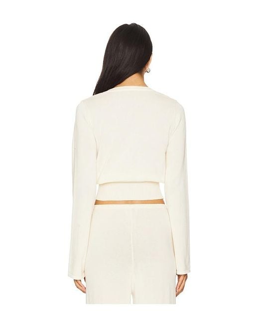 SNDY'S White August Button Up Cardigan