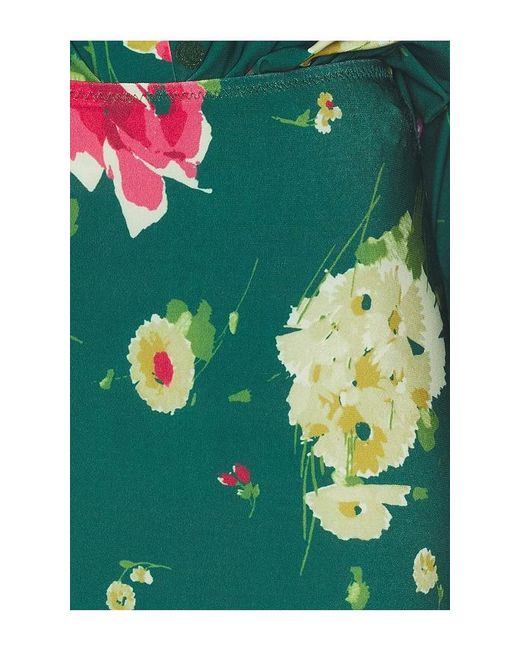 Norma Kamali Green Obie Long Skirt