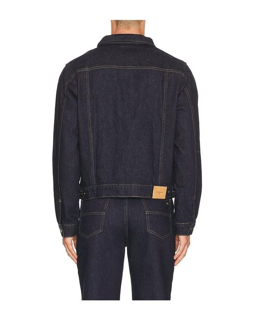 Percival Blue Western Trucker Jacket for men