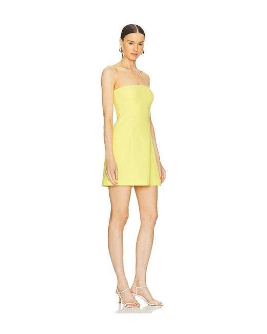 Amanda Uprichard Yellow Kleid Kelsey