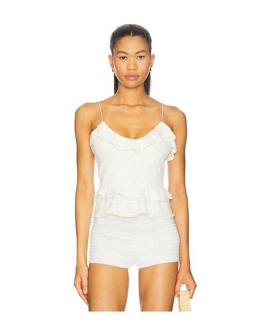 MORE TO COME White Martha Cami Top