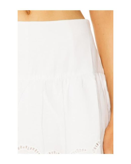LPA White Clara Mini Skort