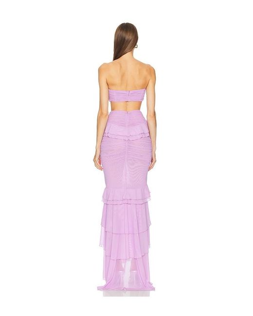 Michael Costello Pink X Revolve Giana Gown