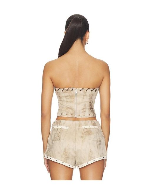 BY.DYLN Natural Juno Corset Top