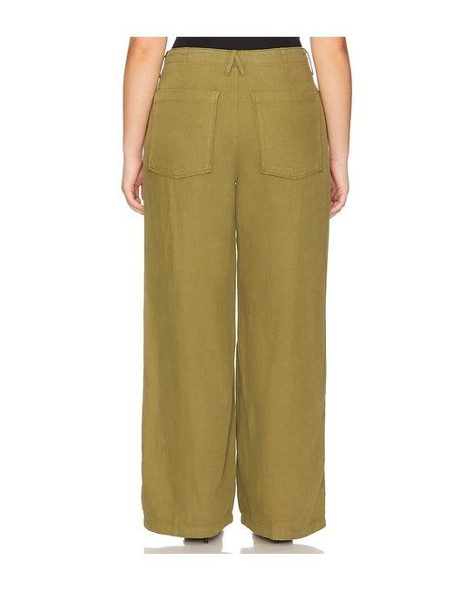 GOOD AMERICAN Green Lite Linen Jeans