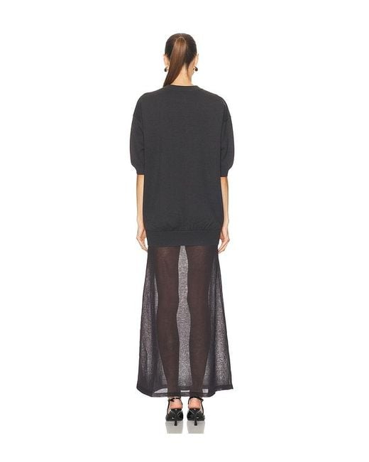 SER.O.YA Black Arwen Knit Maxi Dress
