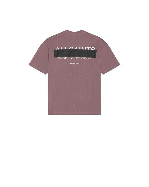 AllSaints Multicolor Redact Tee for men