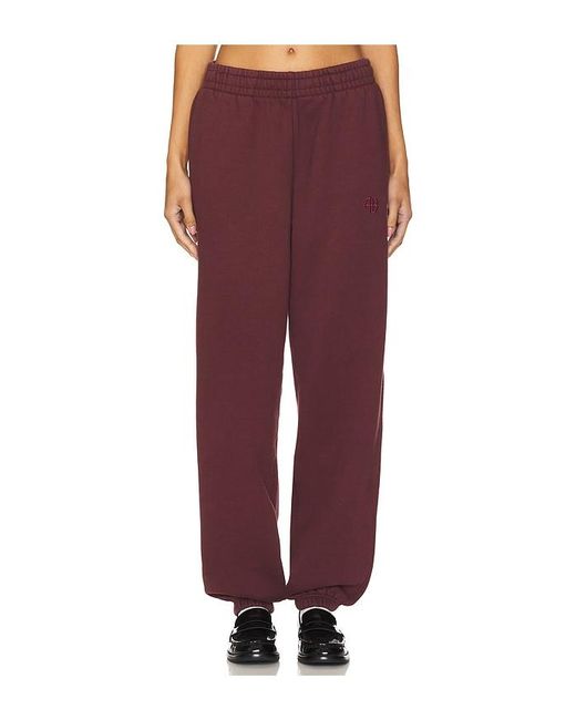 Anine Bing Red Karter Jogger